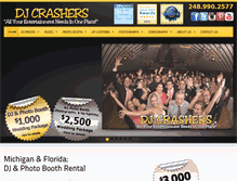 Tablet Screenshot of djcrashers.com